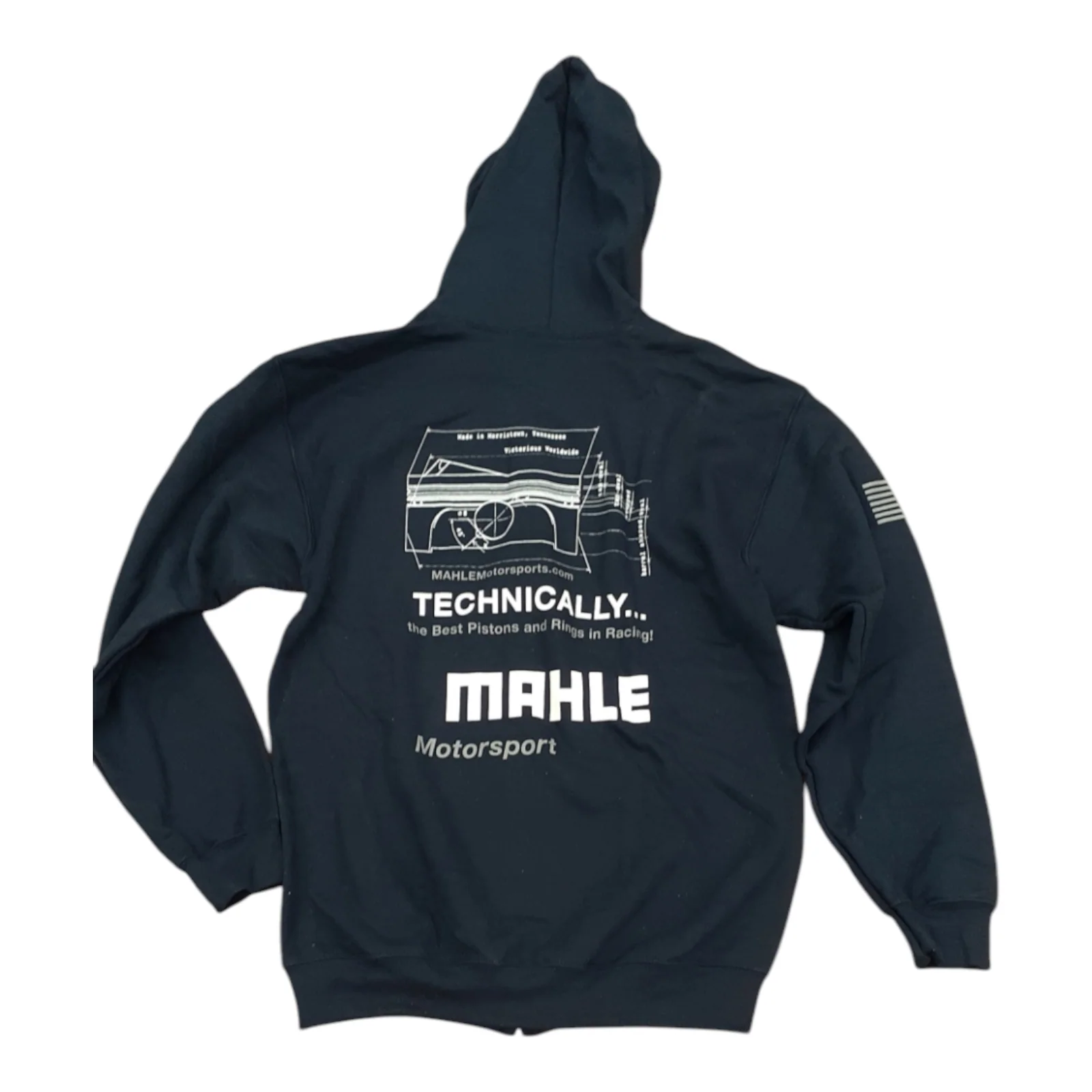 MAHLE 1979117-L BLUEPRINT LOGO FULL ZIP HOODY LARGE