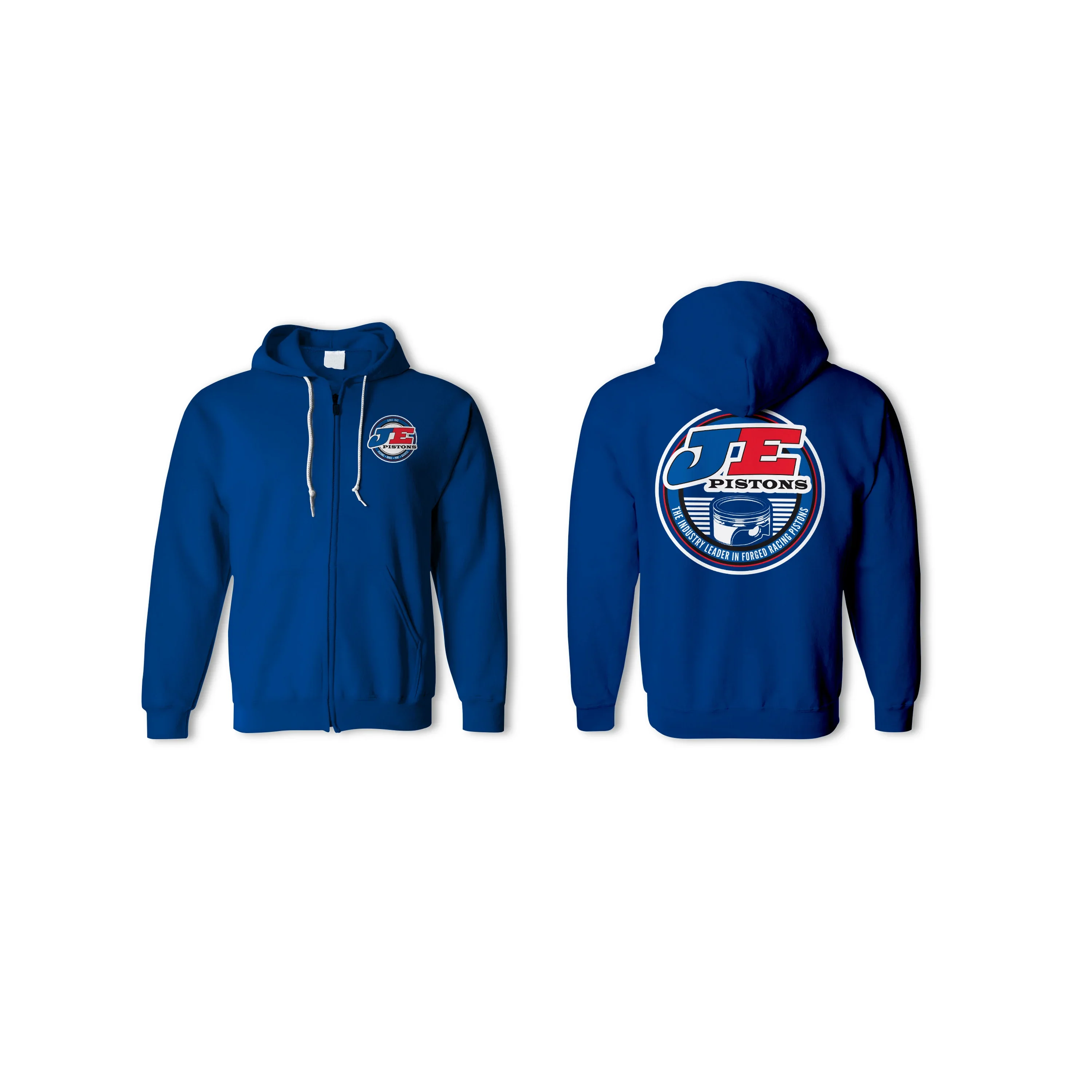 JE W1538M ZIP UP HOODIE BLUE - MENS MEDIUM