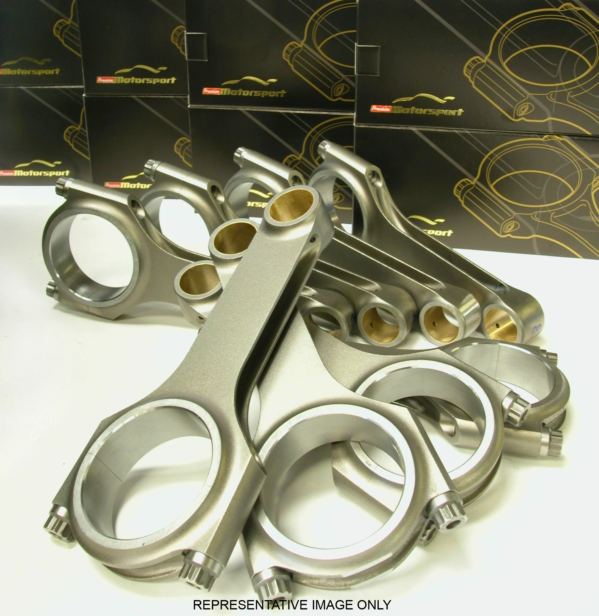 PRECISION Chev 5.7" SBC 5.70¨ H-BEAM RODS INCL 7/16" ARP2000 BOLTS TORQUE TO 80FT-LBS - Image 2
