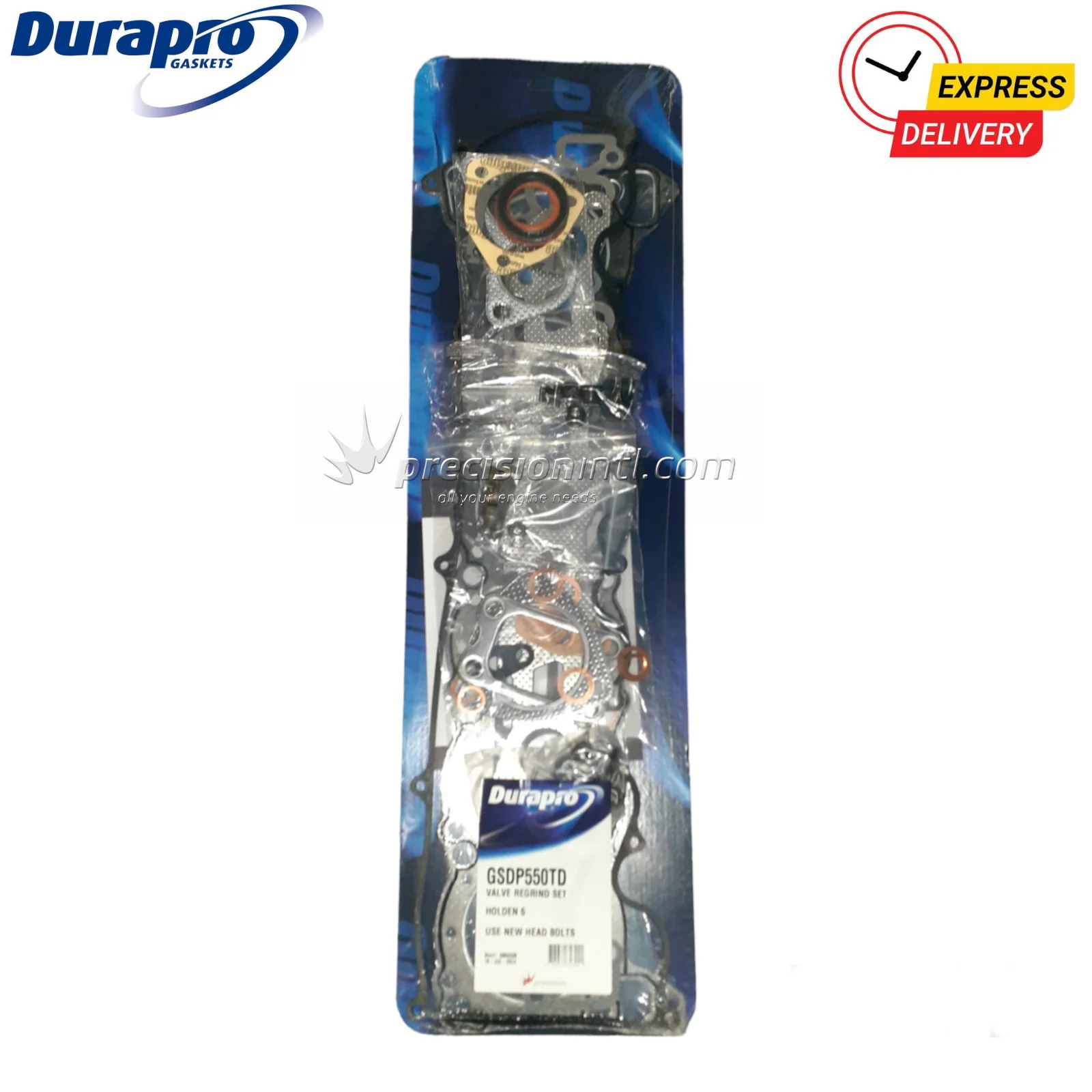 DURAPRO GSDP550TD VALVE REGRIND GASKET SET HOLDEN RB30 TURBO USE HBK4958