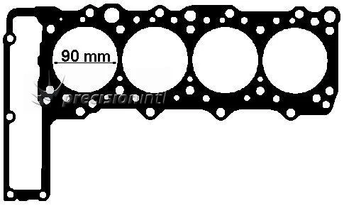 PAYEN BW370 HEAD GASKET 1.74MM MERCEDES OM601.941-2/661.911 BORE: 90MM 2.3L 98-