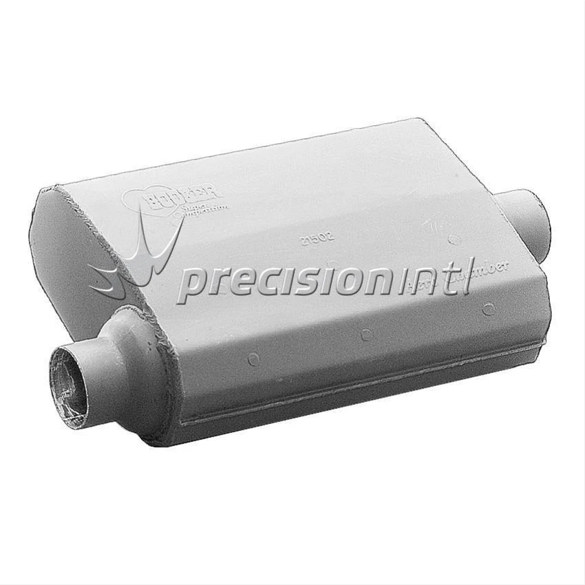HOLLEY 21502HKR HOOKER AERO CHAMBER MUFFLER 2 1/2" OFFSET INLET-CENTRE OUT