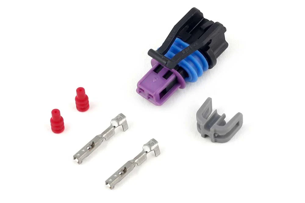 HALTECH HT-030411 PLUG AND PINS ONLY - DELPHI 2 PIN GM STYLE COOLANT TEMP CONNECTOR (BLACK) - Image 5