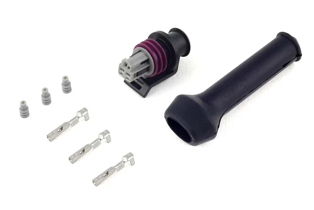 HALTECH HT-030412 PLUG AND PINS ONLY - DELPHI 3 PIN PRESSURE SENSOR CONNECTOR - Image 3