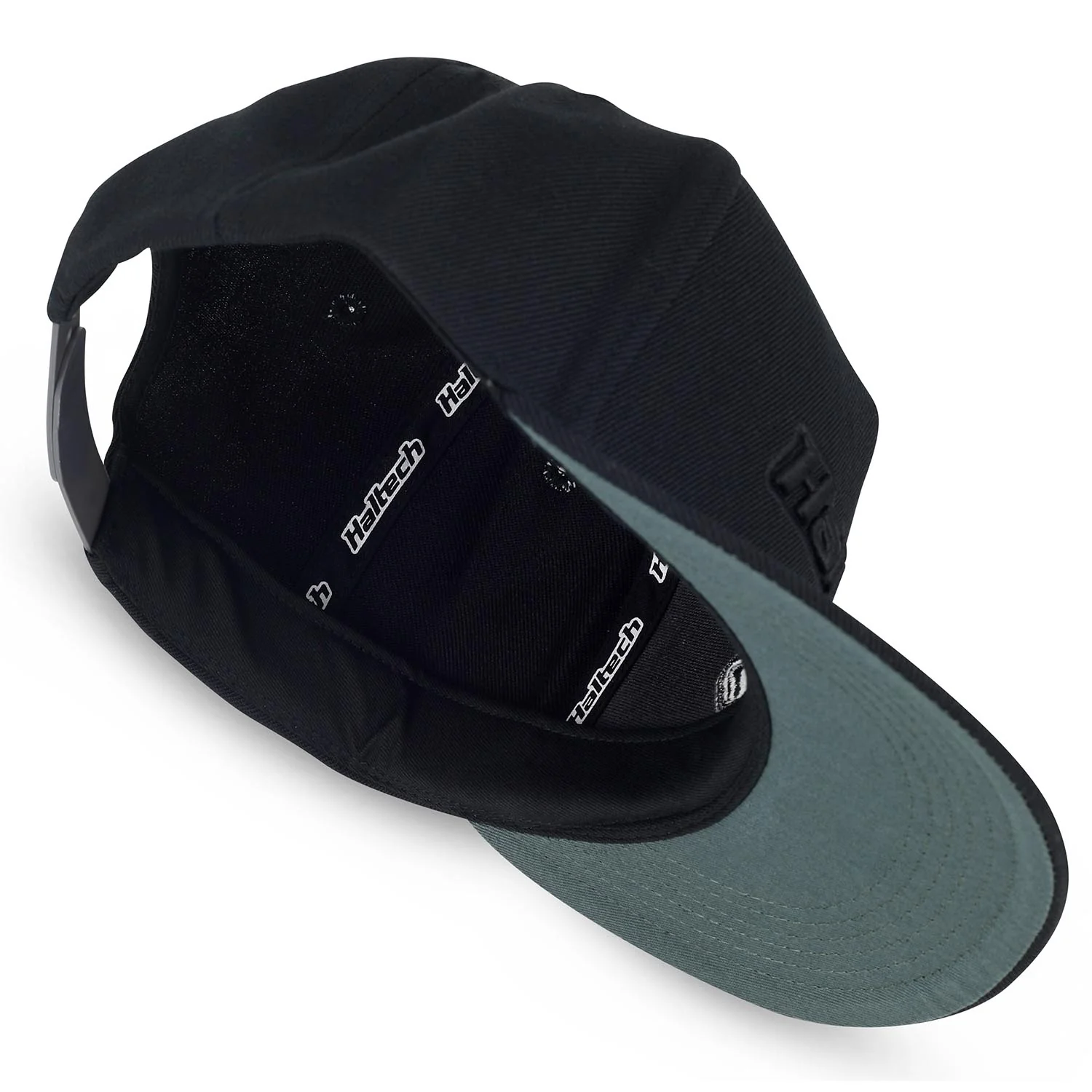 HALTECH HT-301000 SNAP BACK CAP BLACK ON BLACK