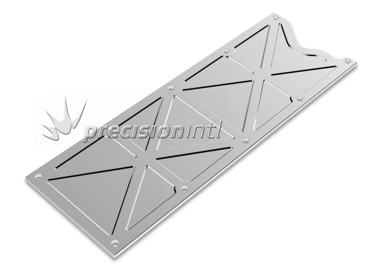 HOLLEY 241-260 GM LS1/LS6 VALLEY COVER TRUSSED NATURAL FINISH