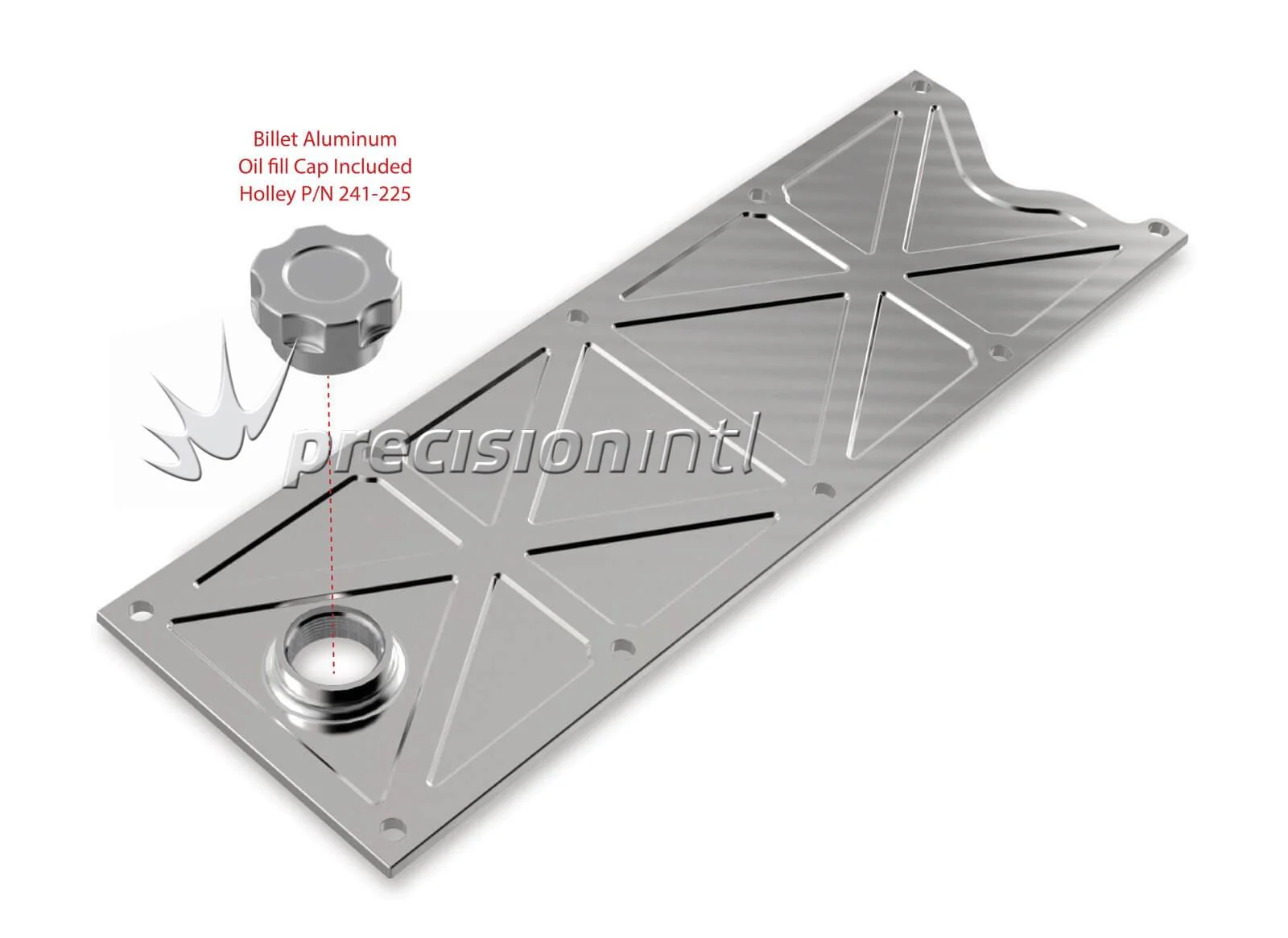 HOLLEY 241-367 LS1 VALLEY COVER TRUSSED WITH OIL FILL - Image 3