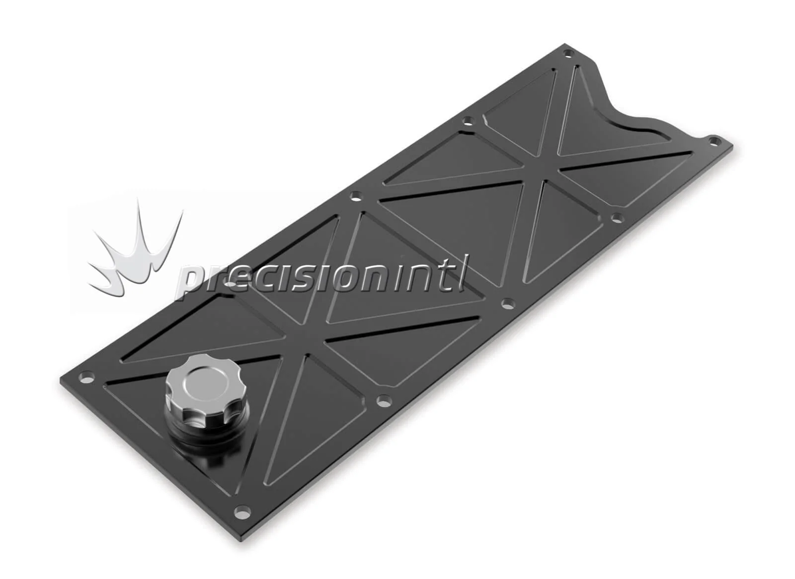 HOLLEY 241-369 LS1 VALLEY COVER TRUSSED SATIN BLACK WITH OIL FILL - Image 2