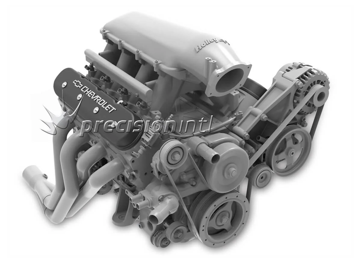 HOLLEY 241-402 TALL LS BOWTIE VALVE COVERS SATIN BLACK - Image 2
