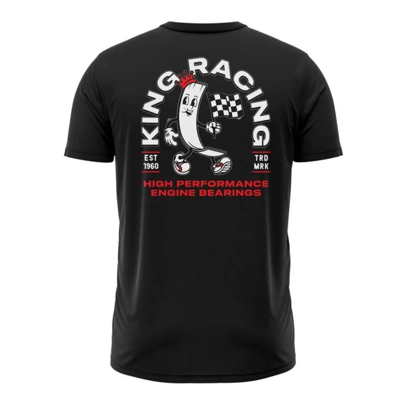KING 1103-UM0174 RETRO MASCOT GRAPHIC T-SHIRT BLACK SMALL