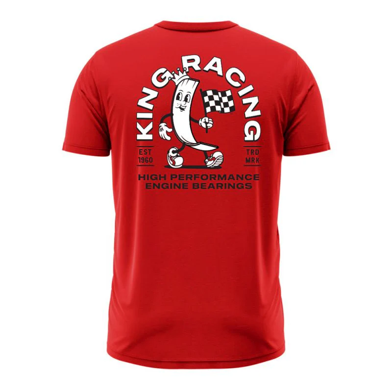 KING 1103-UM0189 RETRO MASCOT GRAPHIC T-SHIRT RED X-LARGE
