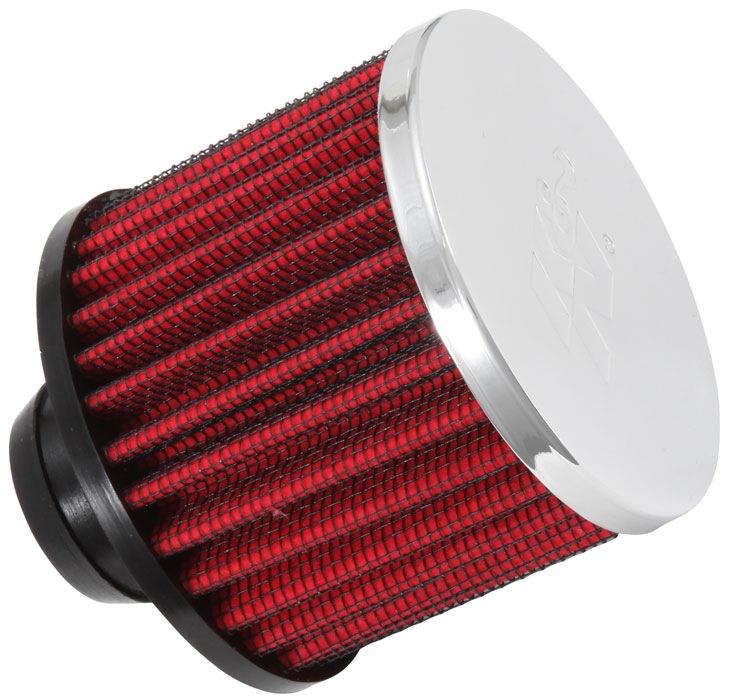 K&N 62-1490 REUSABLE VENT BREATHER AIR FILTER C.V. 3"OD 2-1/2"H PUSH IN-GM S