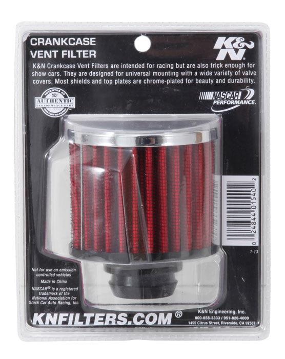 K&N 62-1490 REUSABLE VENT BREATHER AIR FILTER C.V. 3"OD 2-1/2"H PUSH IN-GM S - Image 2