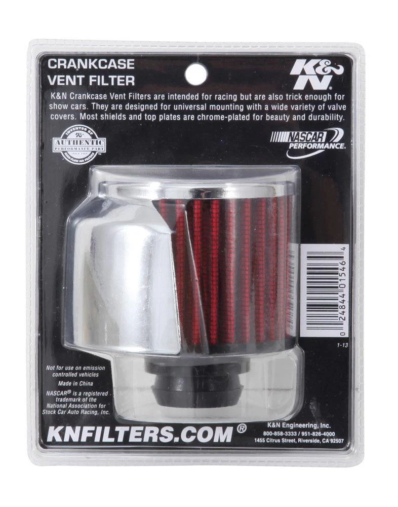 K&N 62-1516 REUSABLE VENT BREATHER AIR FILTER C/V PUSH IN 3"OD 2-1/2"H W-D/S - Image 2