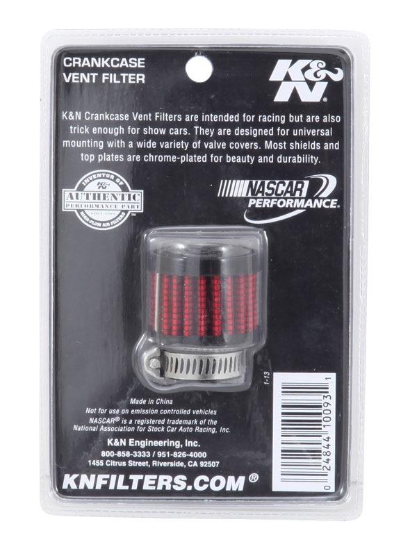 K&N 62-1560 BREATHER AIR FILTER 3/4"FLG 1-3/8"OD 1-1/8"H - Image 2