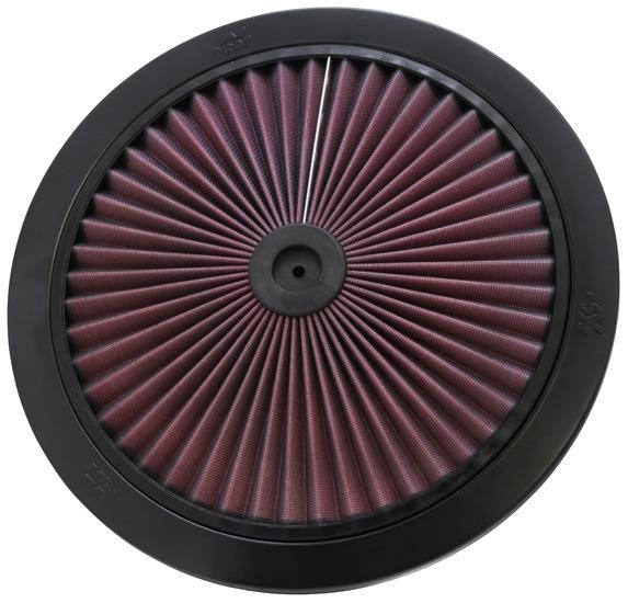K&N 66-1401 BLACK X-STREAM TOP REUSABLE AIR FILTER 14"OD UNIVERSAL FIT