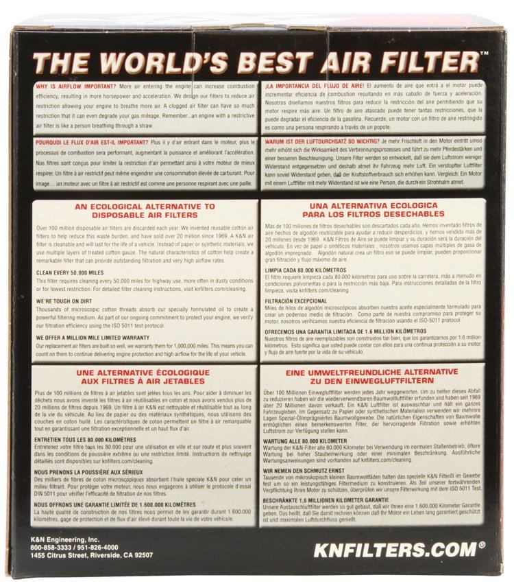 K&N E-0650 REUSABLE AIR FILTER HOLDEN ASTRA BK 2016-17 - Image 5