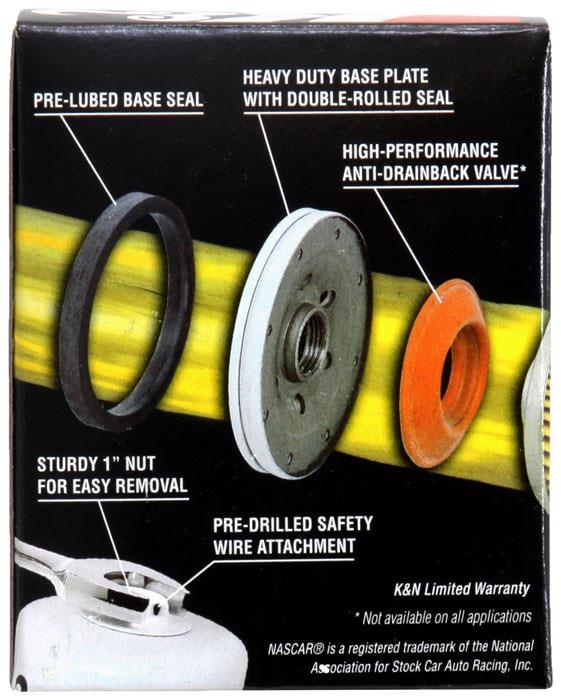 K&N HP-1017 PREMIUM WRENCH OFF OIL FILTER EACH VARIOUS MAKES EQUIVALENT Z663 - Image 3