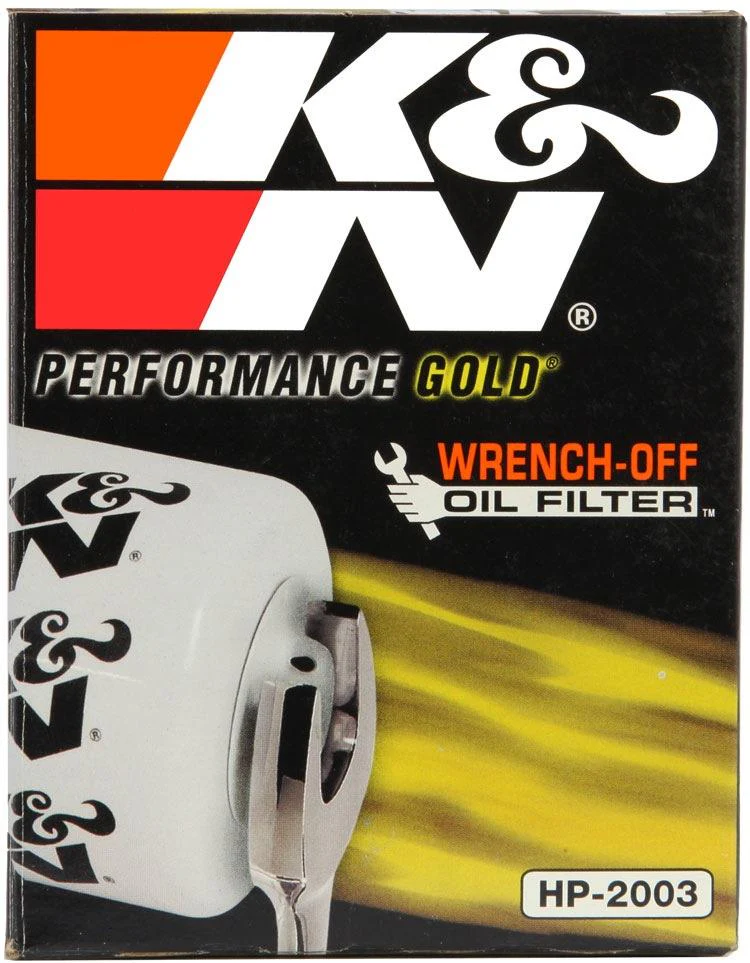 K&N HP-2003 PREMIUM WRENCH OFF OIL FILTER EACH EQUIVALENT Z30 Z80 HEIGHT 119MM - Image 5