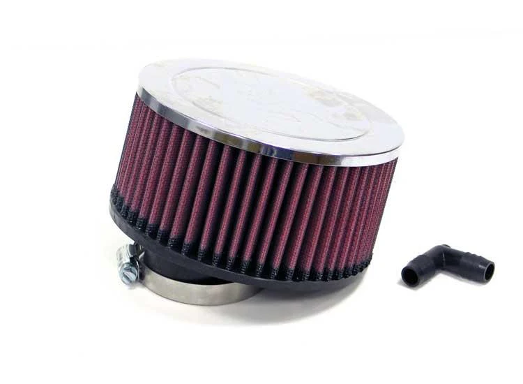 K&N RA-046V Universal Chrome Air Filter 2-1/16O/S Flg 6Od 3H NLA