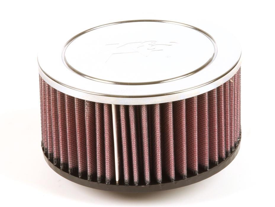 K&N RA-046V Universal Chrome Air Filter 2-1/16O/S Flg 6Od 3H NLA - Image 4