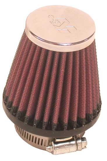 K&N RC-1090 UNIVERSAL REUSABLE CHROME AIR FILTER 1-7/8"FLG 3"B 2"T 3"H
