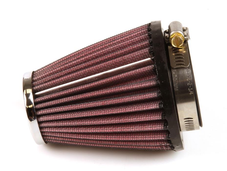 K&N RC-1920 Universal Chrome Air Filter 2-1/8"Flg 3-1/2"B 2"T 4"H - Image 3