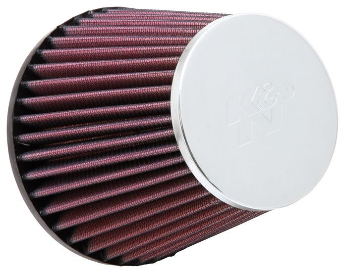 K&N RC-9480 Universal Chrome Air Filter 3"Flg, 5"B, 3-1/2"T, 4-5/8"H