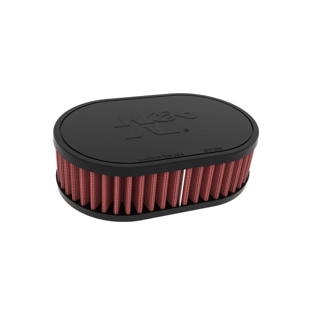 K&N RU-071V UNIVERSAL REUSABLE AIR FILTER 2-1/16" O/S FLG 7" X 4-1/2" 2