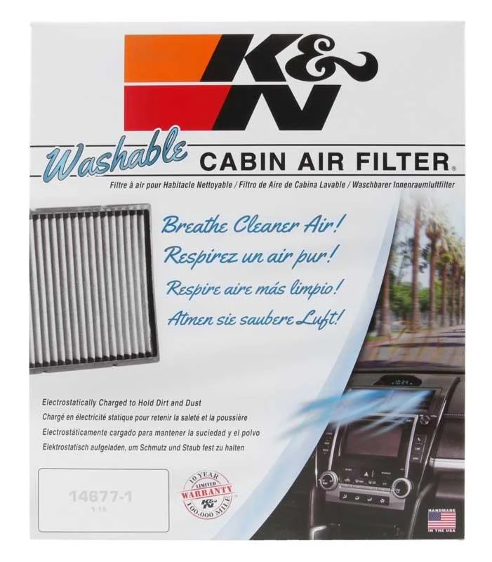 K&N VF2053 REUSABLE CABIN FILTER FORD MUSTANG 2015-ON FM FN - Image 4