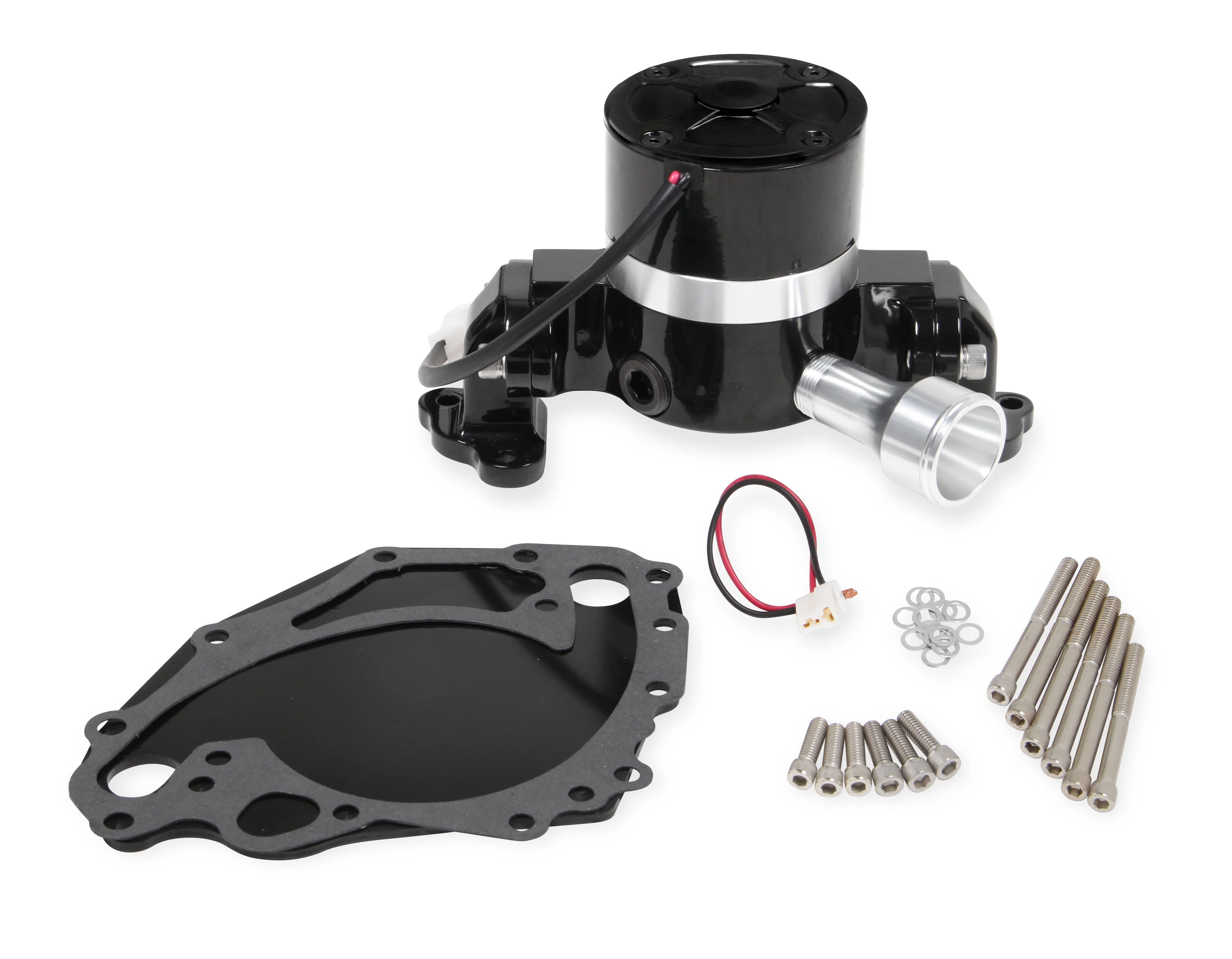 MR GASKET 7027BG ELECTRIC WATER PUMP BLACK INC BLOCK OFF PLATE FOR FORD 351 CLEVELAND NLA