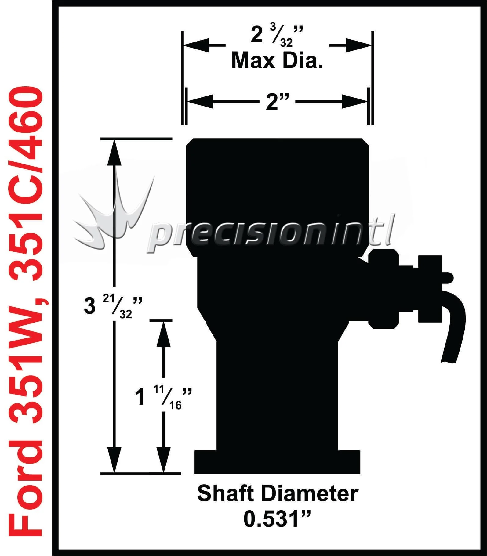 MSD 85061 FORD 351W CAM SYNC PLUG - Image 5