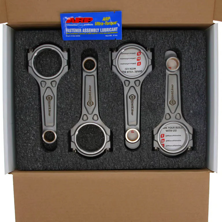 BOOSTLINE BLP-NI5677-866 CONROD SET FOR NISSAN VQ35DE I-BEAM 144MM LENGTH ARP2000 - Image 2