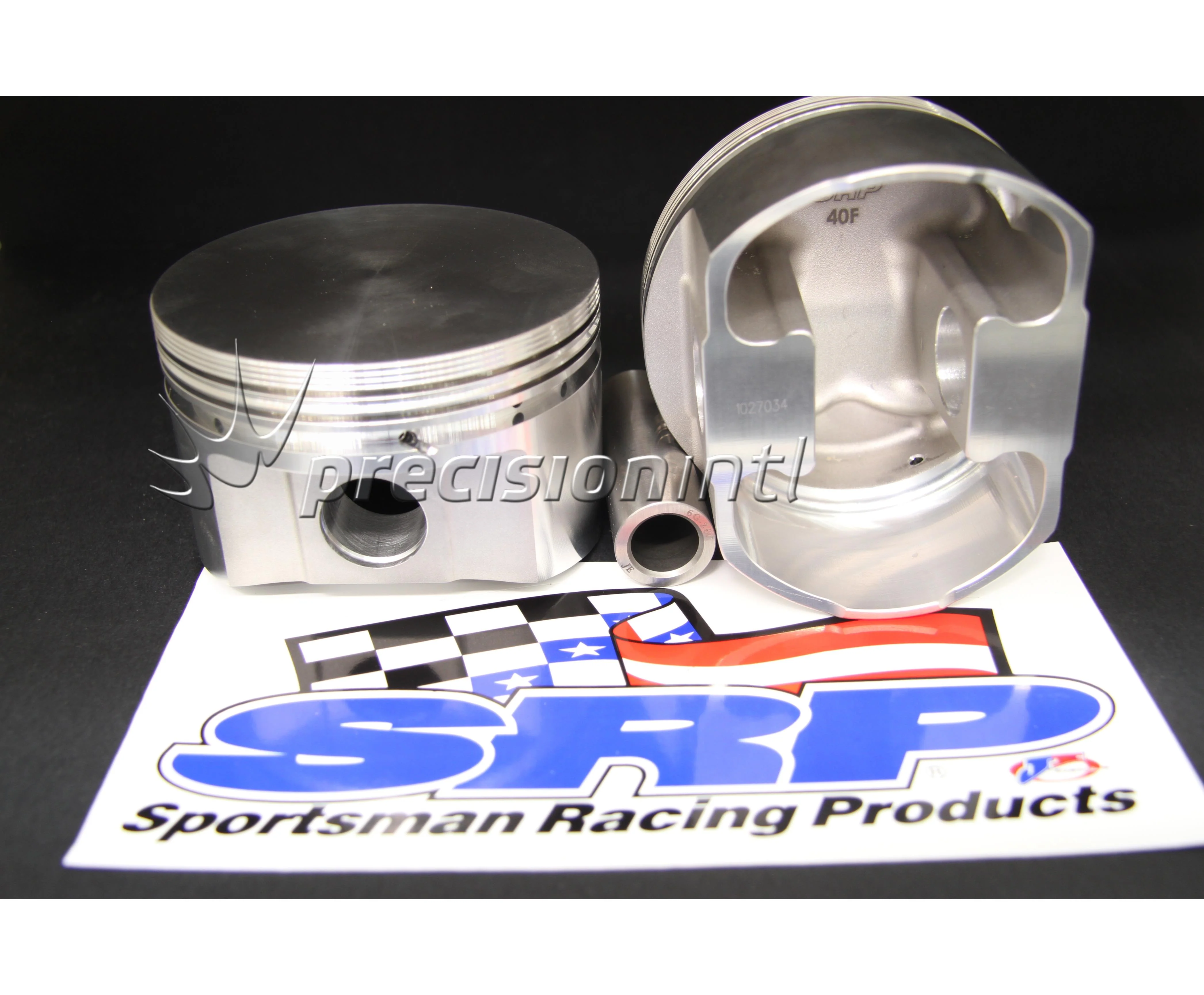 SRP 253501 8CYL FORGED FLAT TOP PISTONS +040 5.700¨ CONRODS HOLDEN 357 V8 STROKER