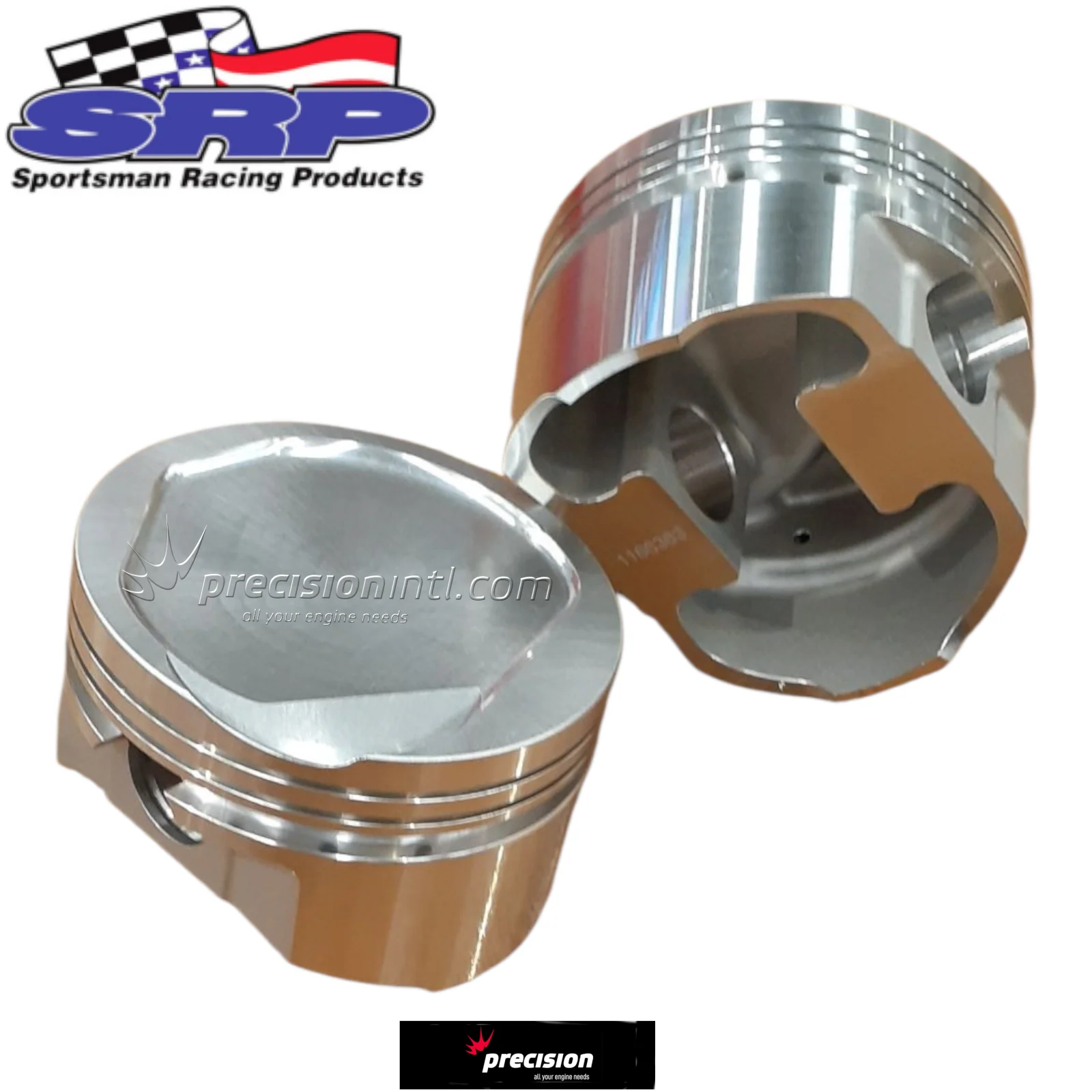 SRP 345769 FORGED -16CC DISH TOP PISTONS + 040 SUITS FORD 395C