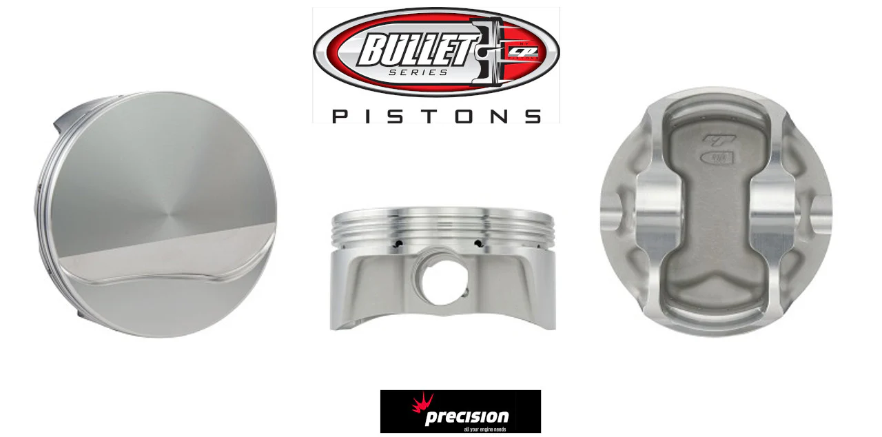 CP PISTONS BLS1001-007 BULLET FORGED PISTONS FLAT TOP GM LS1 INC RINGS BORE 3.905