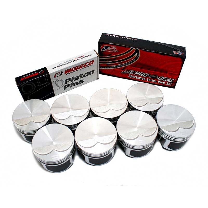 WISECO PTS511A4 040 FORGED FLAT TOP PISTONS/RINGS SET FORD 302W STROKER - Image 4