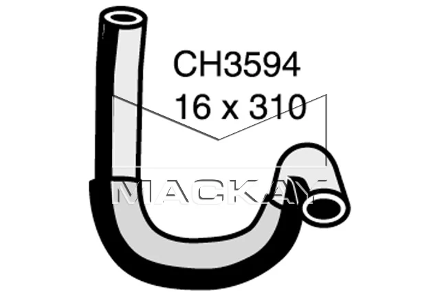 MACKAY CH3594 HEATER HOSE HOLDEN RODEO TF 2.8 TD TFR5