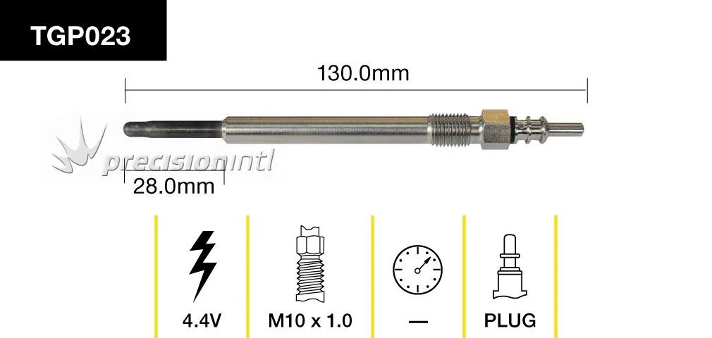 TRIDON TGP023 GLOW PLUG 130MM LONG 4.4V