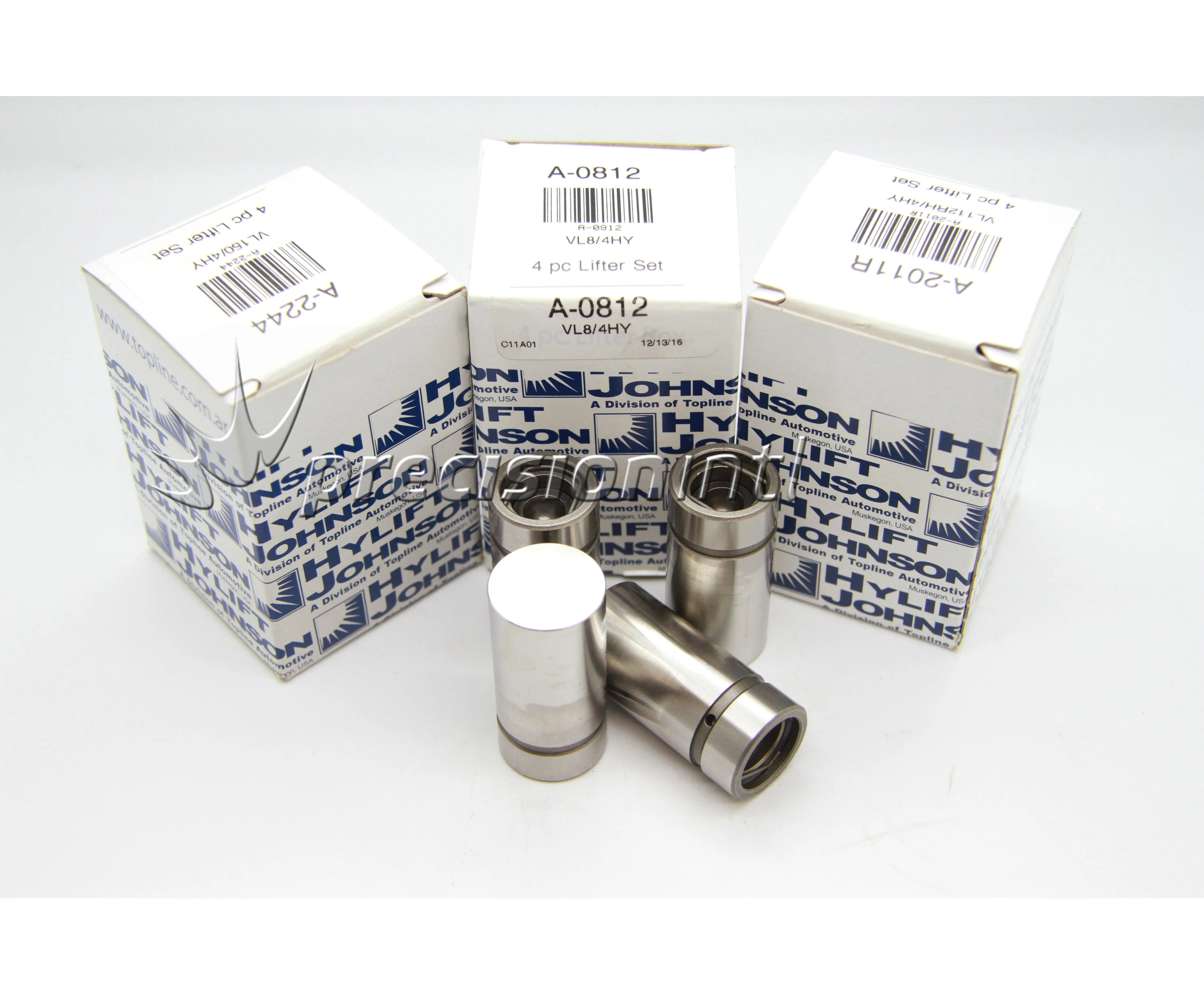 HYLIFT JOHNSON A-0812 (X4) HYD LIFTERS MADE IN USA CHRYSLER 361-440 4 PACK