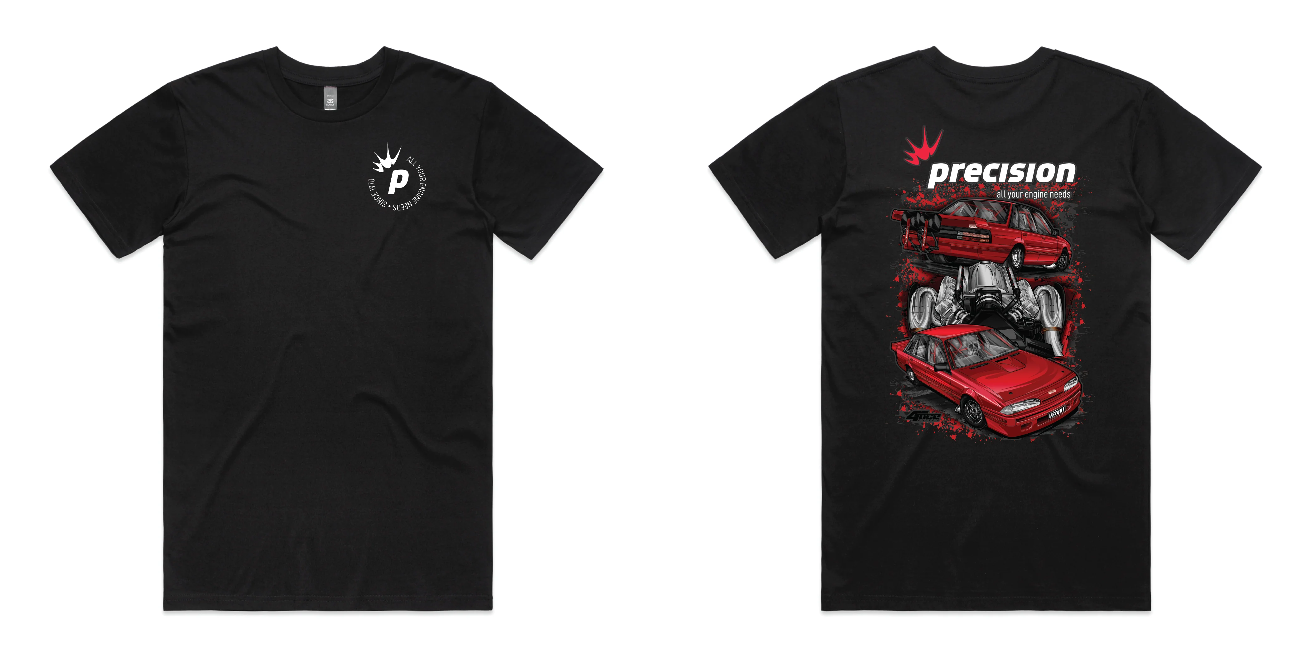 PRECISION VLGPAMENS VL GRP A MENS T-SHIRT BLACK SMALL