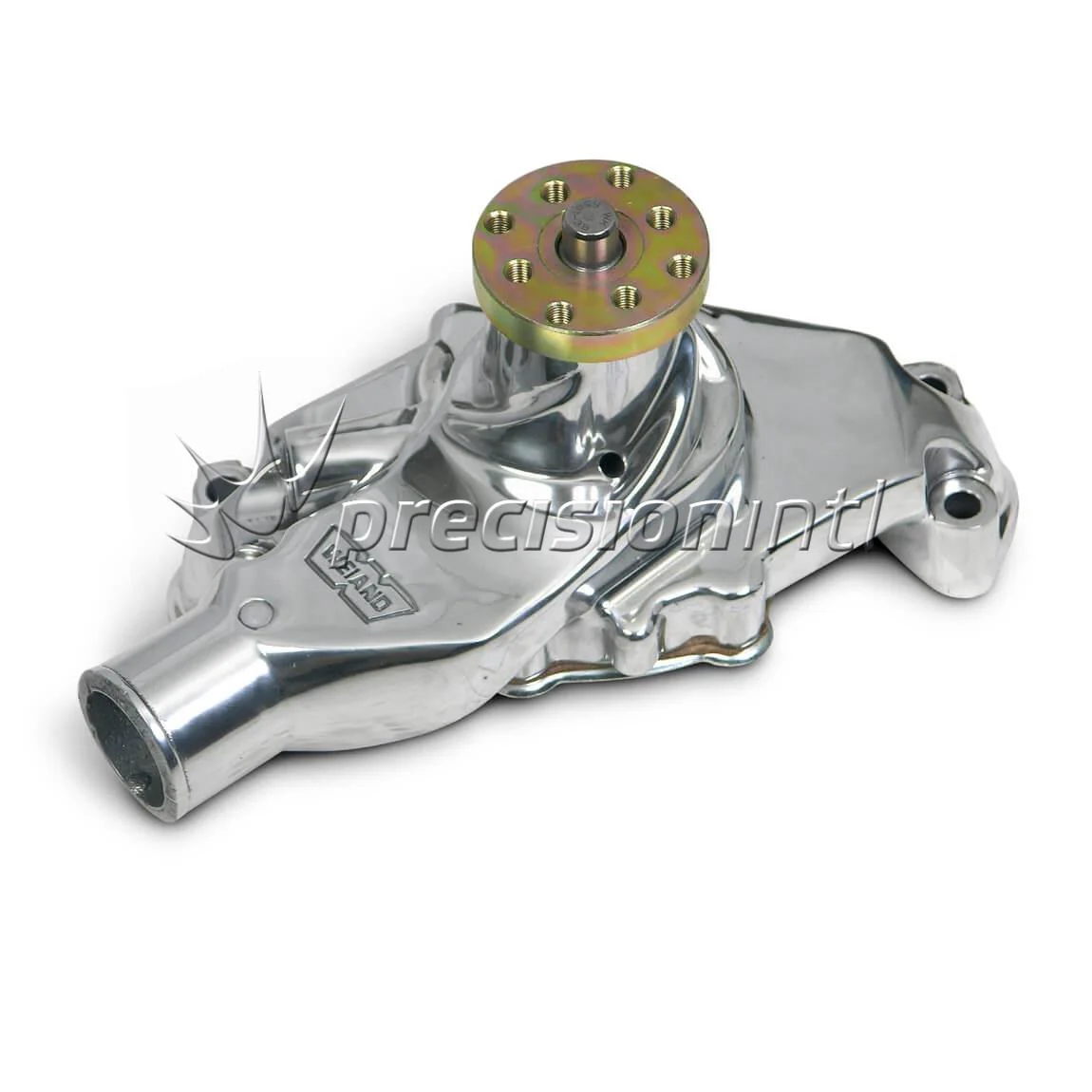 WEIAND 9208P ACTION PLUS WATER PUMP SBC SHORT POLISHED FINISH