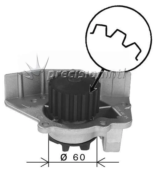 GRAF PA642 WATER PUMP CITROEN PEUGEOT XU7JP4 XSARA 306XR/XT 1.8L OE# 1201.98