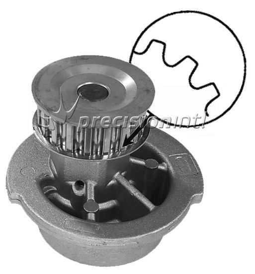 ENDUROTEC GWO-13A WATER PUMP DAEWOO A15SMS G15MF HOLDEN C12-14-16 NO HEAT SHIELD
